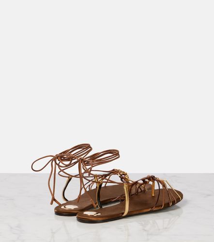 Sandales Babylone Cassandre en cuir - Saint Laurent - Modalova