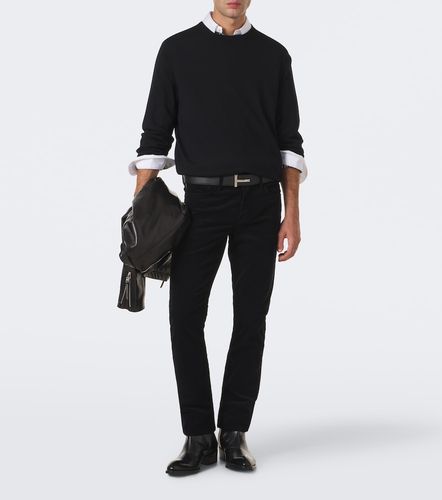 Pantalon slim en velours côtelé de coton - Tom Ford - Modalova