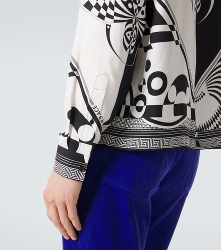 Versace Chemise en soie à imprimé - Versace - Modalova