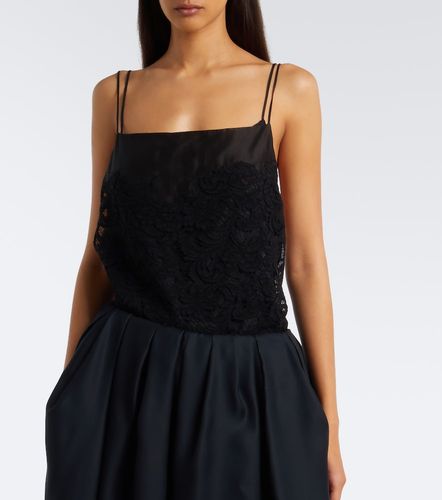 Top Neema en voile de soie et dentelle - Khaite - Modalova