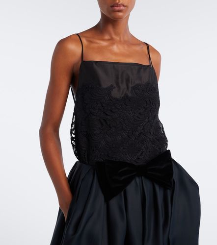 Top Neema en voile de soie et dentelle - Khaite - Modalova