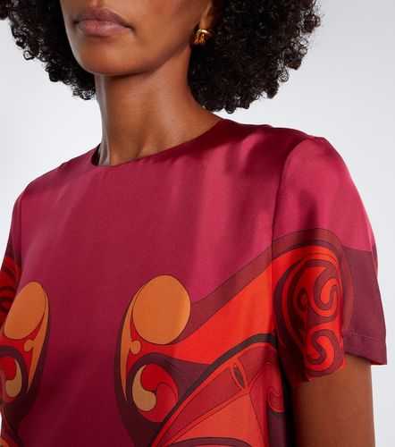 Robe longue Swing en soie à imprimé - La DoubleJ - Modalova