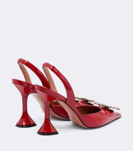 Escarpins slingback Begum en cuir verni - Amina Muaddi - Modalova