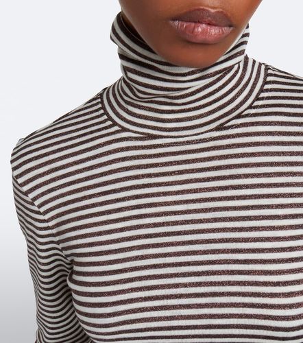 Pull en laine mélangée à rayures - Brunello Cucinelli - Modalova