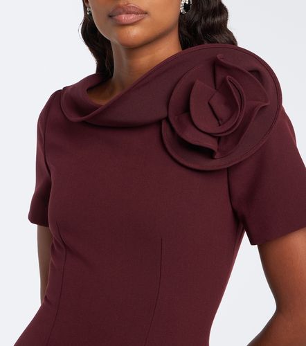 Robe longue à appliqué floral - Roland Mouret - Modalova