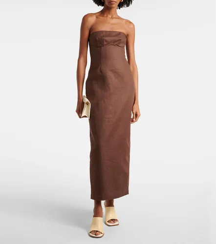Robe longue bustier Evalita en lin - SIR - Modalova