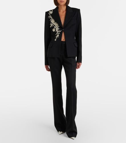 Blazer en laine à ornements - McQueen - Modalova