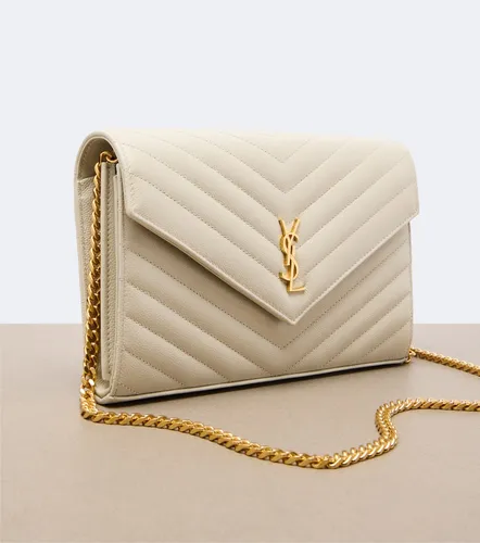 Portefeuille à chaîne Cassandre en cuir - Saint Laurent - Modalova