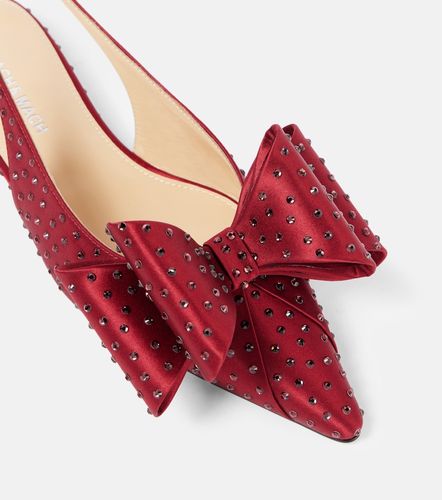 Ballerines slingback Le Cadeau en satin à ornements - Mach & Mach - Modalova