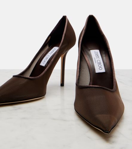 Escarpins Love 100 en résille - Jimmy Choo - Modalova