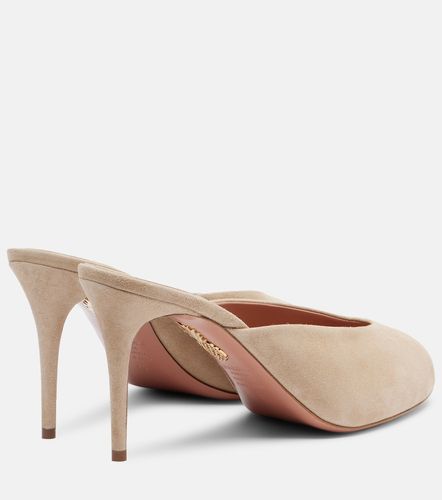 Aquazzura Mules Secret 85 en daim - Aquazzura - Modalova