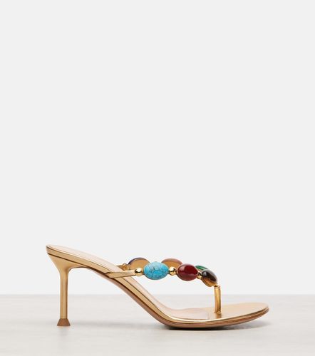 Mules Shanti en cuir à ornements - Gianvito Rossi - Modalova