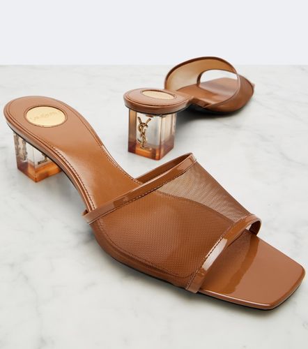 Mules Sip à finitions en cuir - Saint Laurent - Modalova