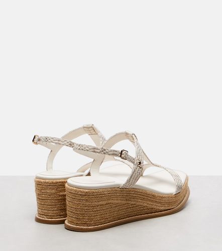 Espadrilles compensées Theia 100 en cuir - Jimmy Choo - Modalova