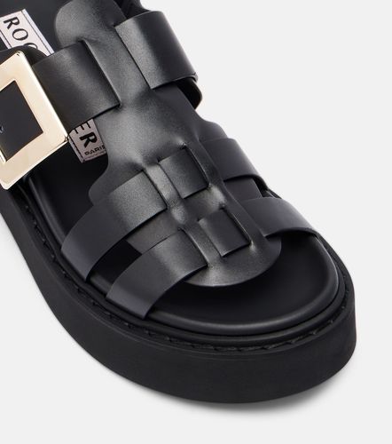 Sandales compensées Viv' Rangers en cuir - Roger Vivier - Modalova