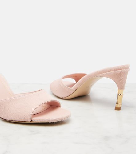 Mules Castello en cuir façon poulain - Gucci - Modalova