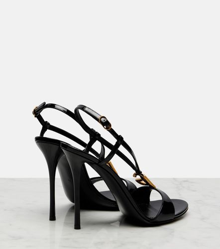 Sandales slingback DG en cuir verni - Dolce&Gabbana - Modalova
