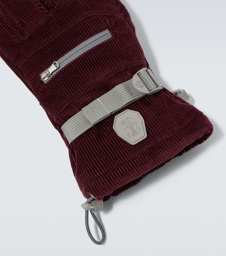 Gants de ski en velours côtelé et cuir - Brunello Cucinelli - Modalova