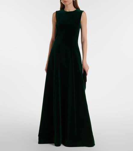 Robe longue Nodin en velours de coton - Emilia Wickstead - Modalova
