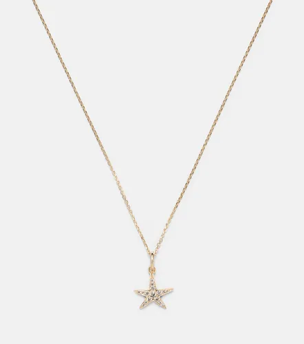 Collier Lucky Starfish en or 14 ct et diamants - Stone and Strand - Modalova