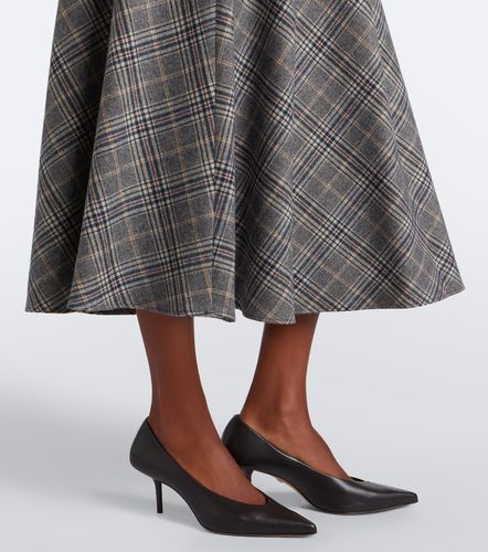 Jupe midi en laine vierge à carreaux - 'S Max Mara - Modalova