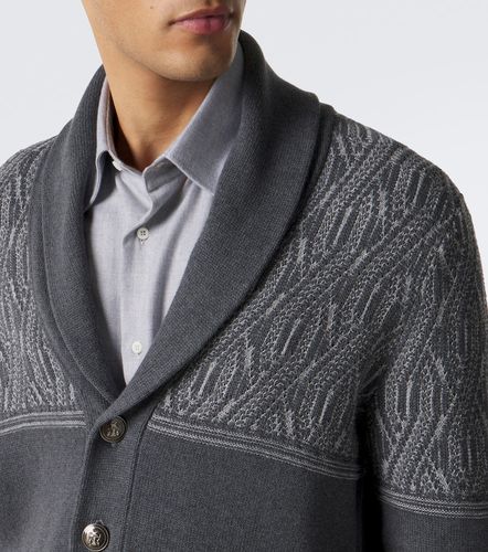 Cardigan en jacquard de coton - Brunello Cucinelli - Modalova