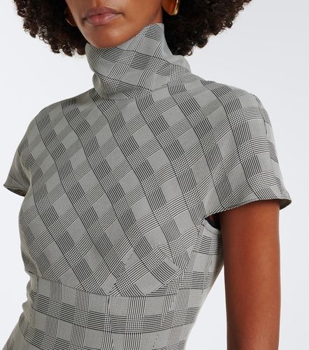 Robe midi Thea à motif Prince de Galles - Emilia Wickstead - Modalova