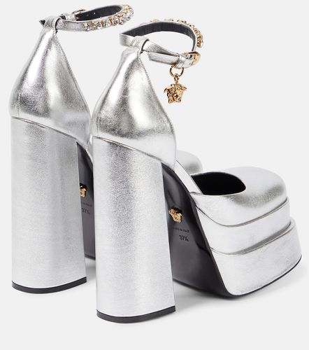 Escarpins Medusa Aevitas à plateau en cuir - Versace - Modalova