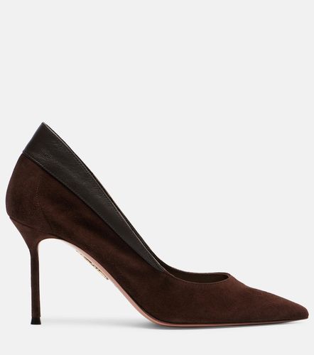 Escarpins Guanto 85 en daim et cuir - Aquazzura - Modalova