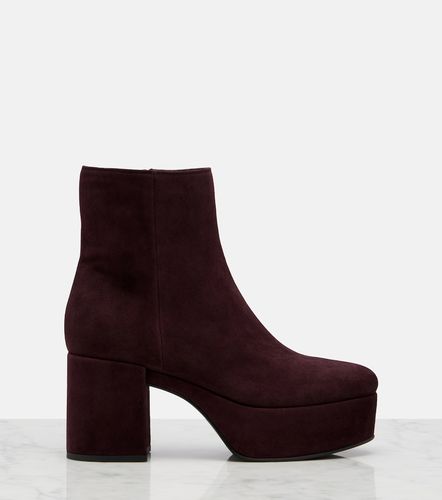 Bottines à plateau Sally en daim - Gianvito Rossi - Modalova