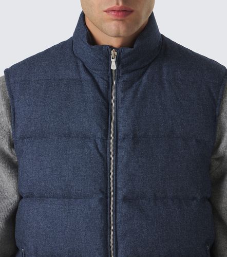 Veste doudoune sans manches en laine, coton et cachemire - Eleventy - Modalova