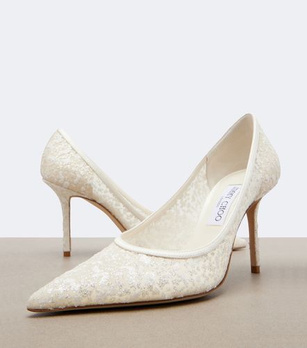 Escarpins Love brodés en mesh - Jimmy Choo - Modalova