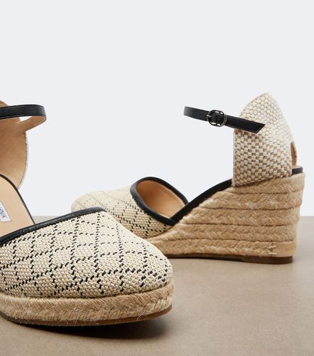Espadrilles compensées Espadrahi à effet raphia - Manolo Blahnik - Modalova