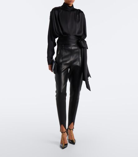 Balmain Blouse en satin de soie - Balmain - Modalova
