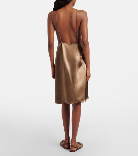 Miu Miu Robe en satin à dos nu - Miu Miu - Modalova