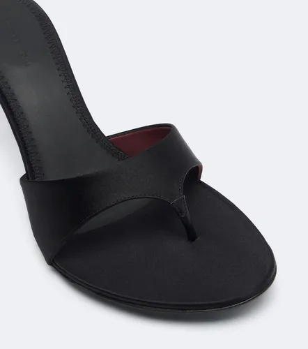 Mules en satin à appliqués floraux - Magda Butrym - Modalova