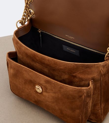 Sac porté épaule Niki Medium en daim - Saint Laurent - Modalova