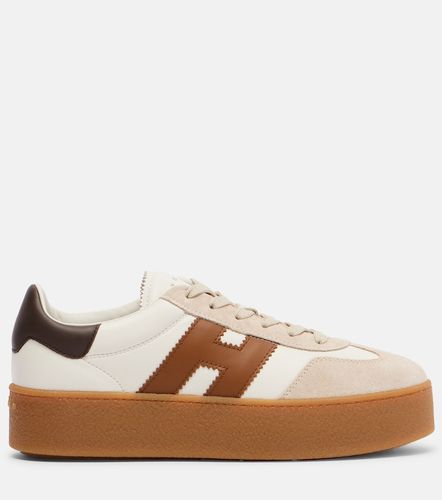 Baskets H681 à plateforme en cuir et daim - Hogan - Modalova