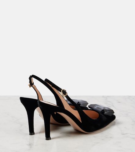 Escarpins slingback Jaipur 85 en velours - Gianvito Rossi - Modalova