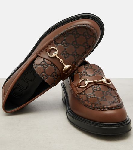Mocassins Horsebit GG en cuir - Gucci - Modalova