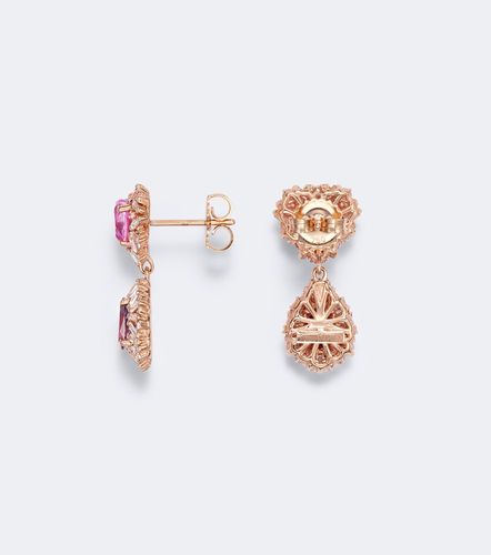 Boucles d’oreilles en or rose 18 ct, saphirs et diamants - Suzanne Kalan - Modalova