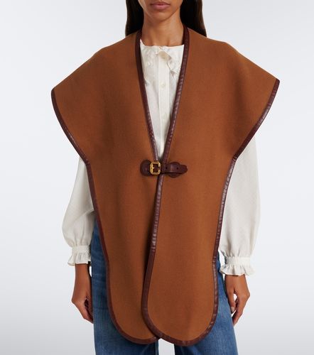 Chloé Étole en laine mélangée et cuir - Chloe - Modalova