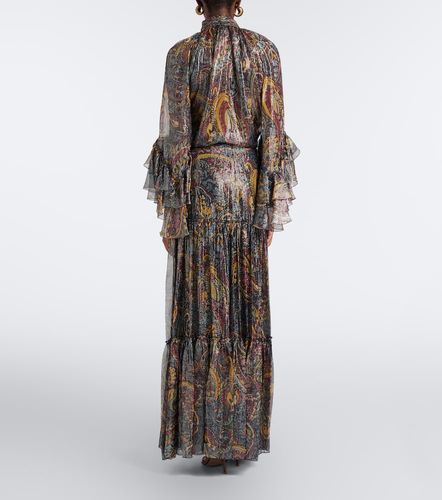 Jupe longue en soie mélangée à motif cachemire - Etro - Modalova