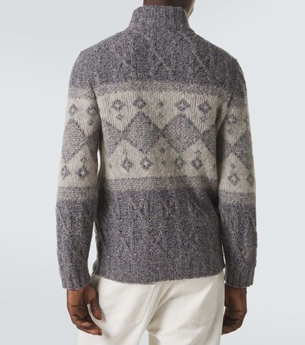 Cardigan Fair Isle en laine, soie et cachemire - Brunello Cucinelli - Modalova