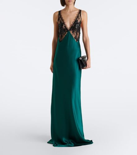 Robe longue en satin de soie à sequins - The Sei - Modalova