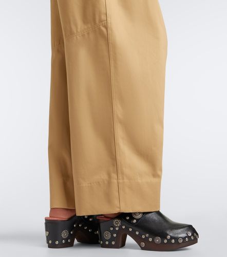 Chloé Pantalon ample en coton à ornements - Chloe - Modalova