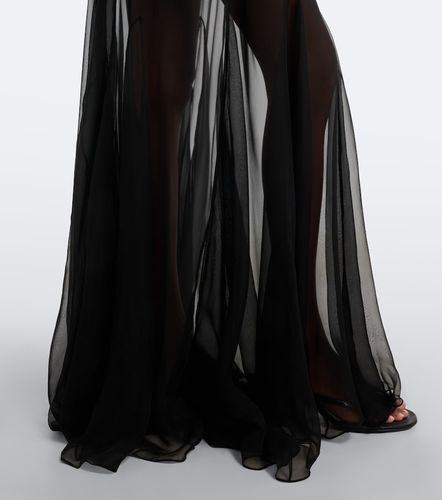 Robe chemise à finitions en soie - Jean Paul Gaultier - Modalova