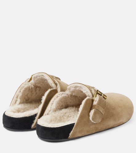 Mules Mirvin en daim et shearling - Isabel Marant - Modalova