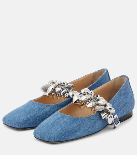 Ballerines Mary Jane Puffy Heart en jean - Mach & Mach - Modalova