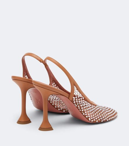 Escarpins slingback Dolly à cristaux - Amina Muaddi - Modalova